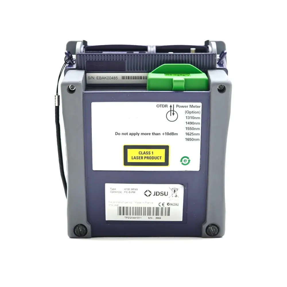 Viavi 4138 MP49 SC-APC OTDR module fitted in MTS 2000 V2 mainframe