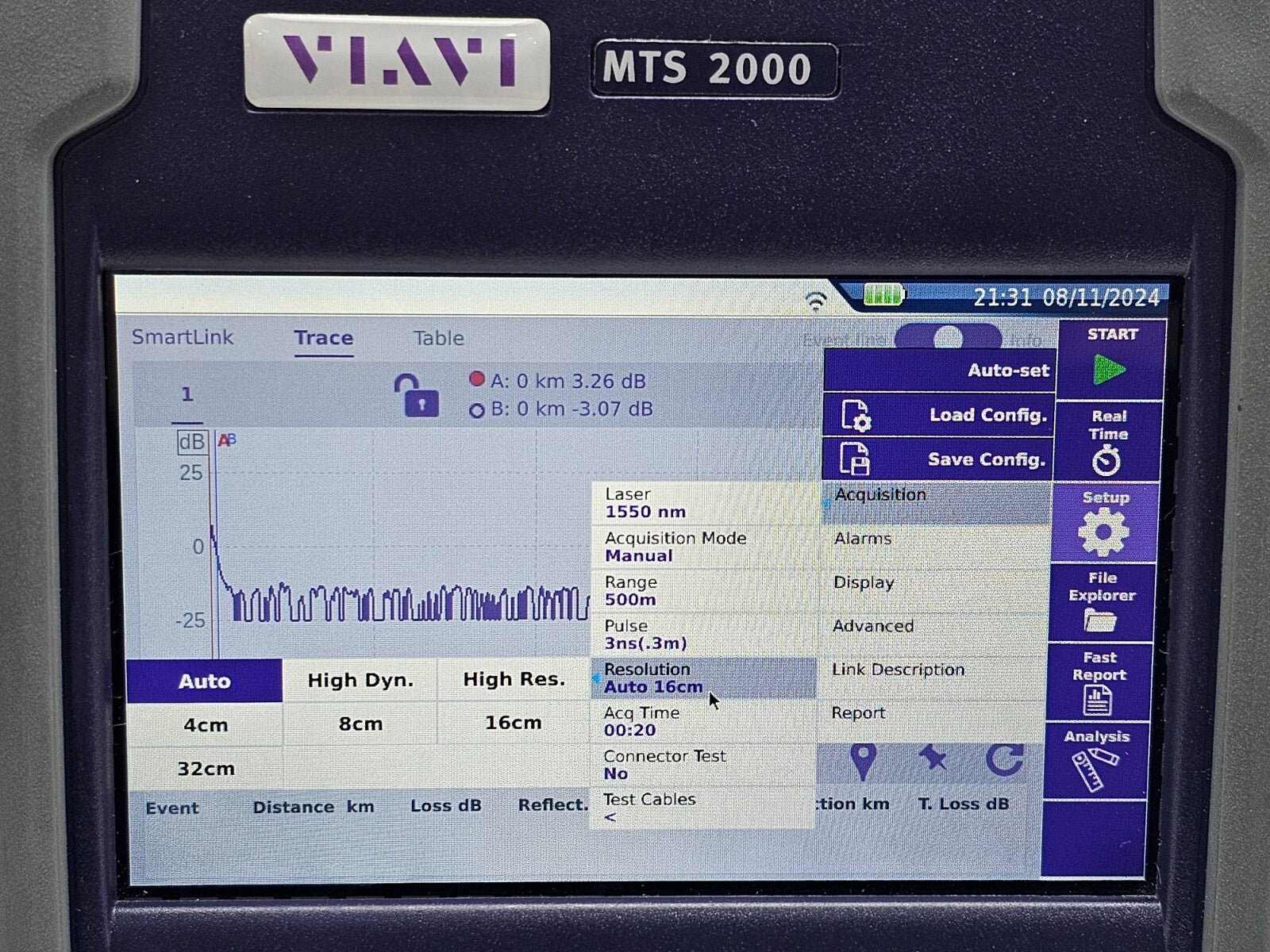 2x Viavi JDSU MTS 2000 V2 with 4138 MP49 Metro PON 1310/1490/1550 nm OTDR