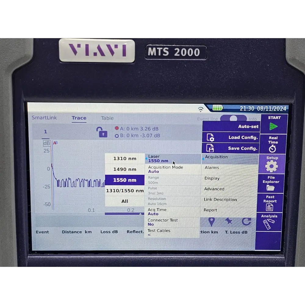 Viavi JDSU MTS 2000 V2 with AC power adapter included in the sale