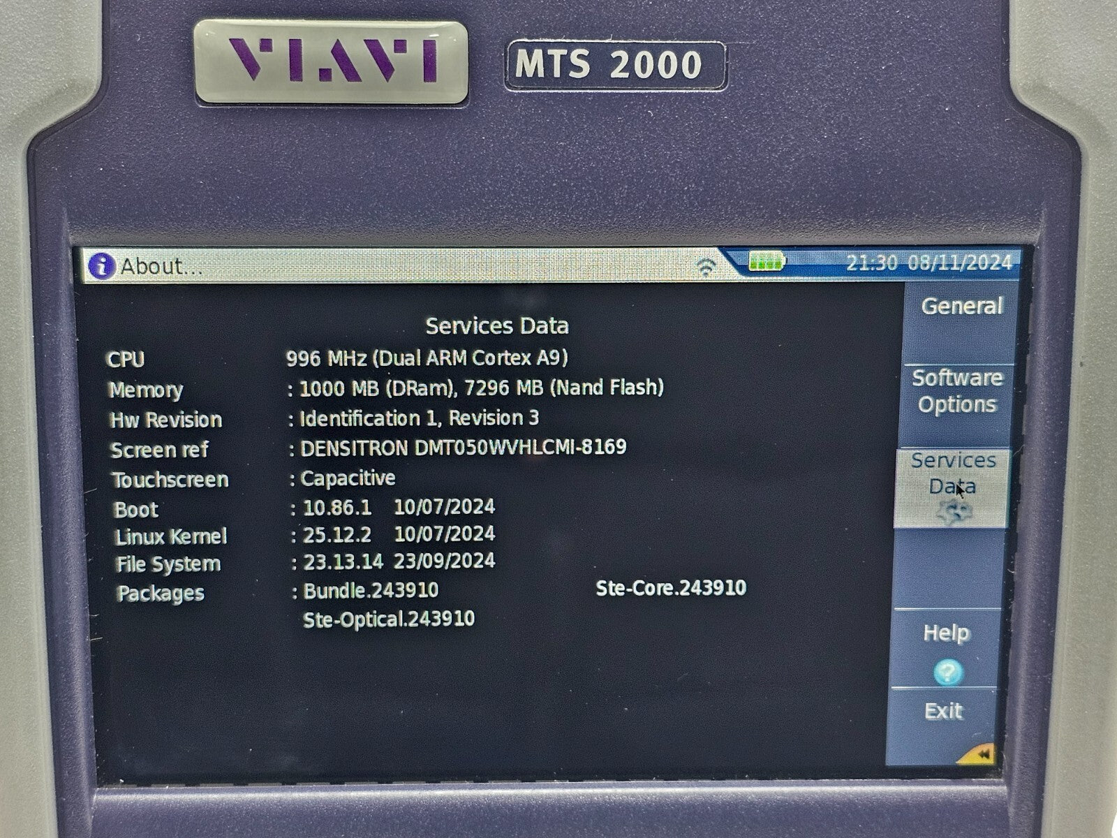 2x Viavi JDSU MTS 2000 V2 with 4138 MP49 Metro PON 1310/1490/1550 nm OTDR