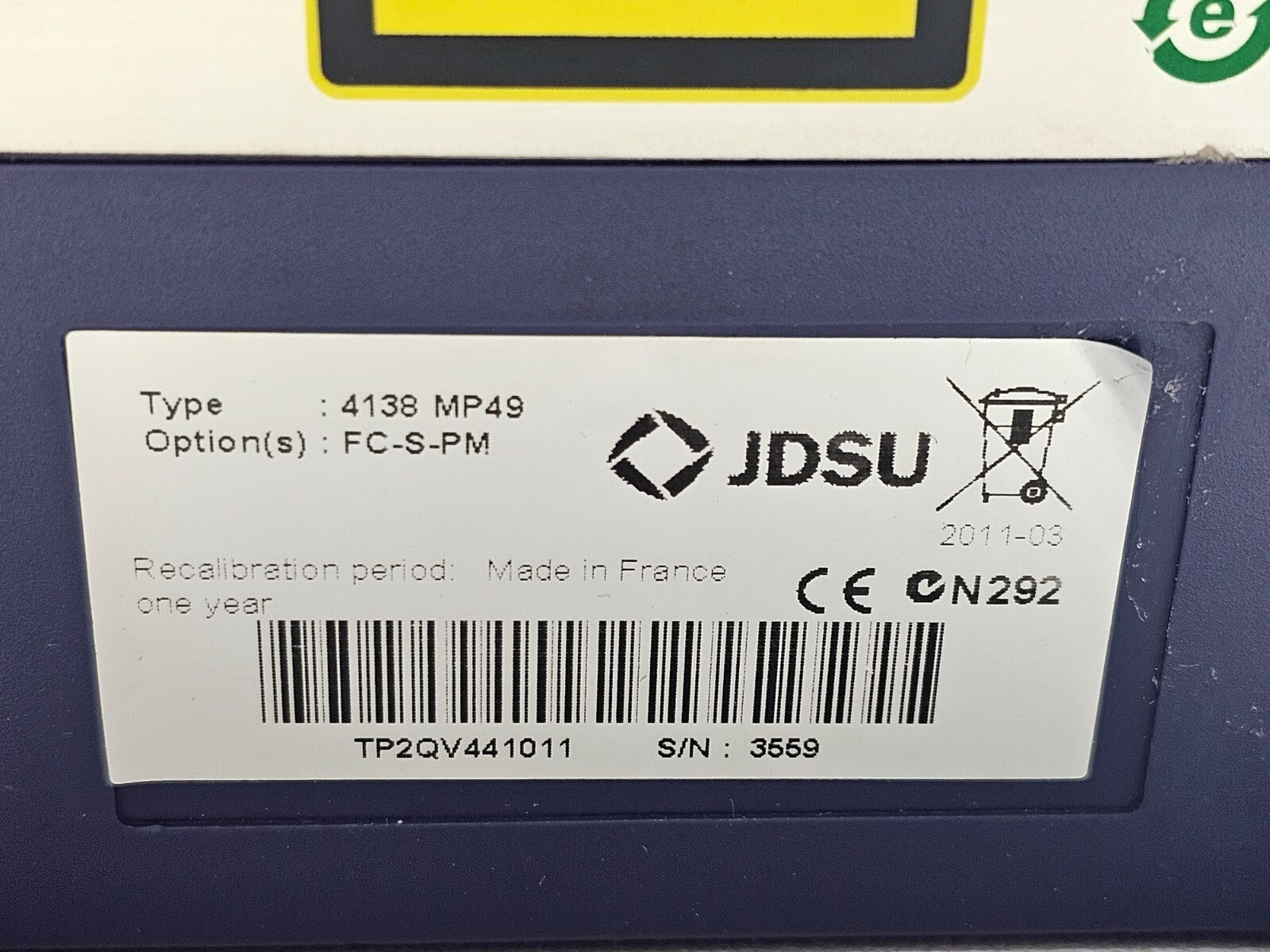 2x Viavi JDSU MTS 2000 V2 with 4138 MP49 Metro PON 1310/1490/1550 nm OTDR