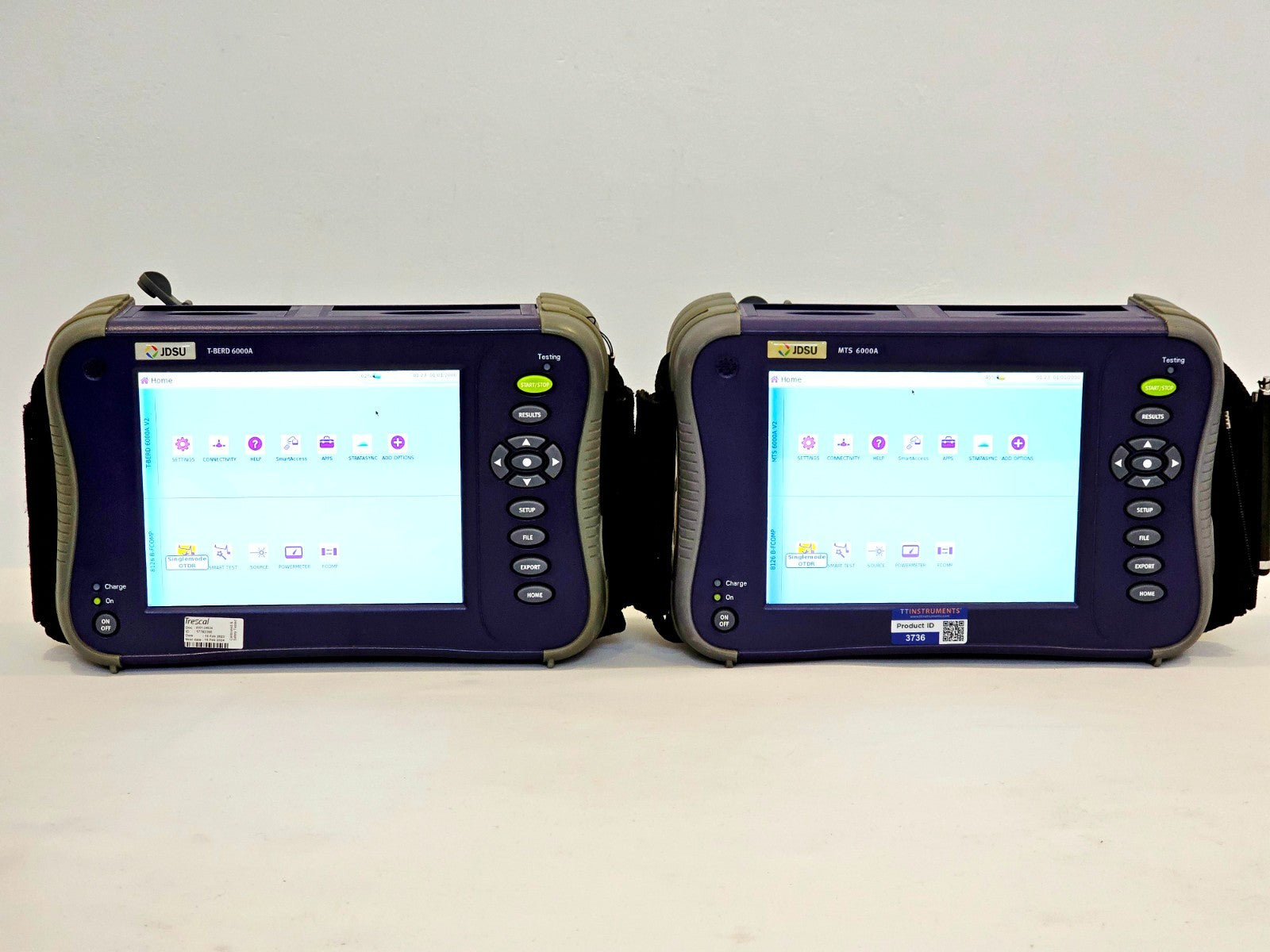 2x Viavi JDSU MTS 6000A V2 + 8126B SM OTDR 1310/1550nm 40 dB FCOMP IL ORL Bi-Dir0