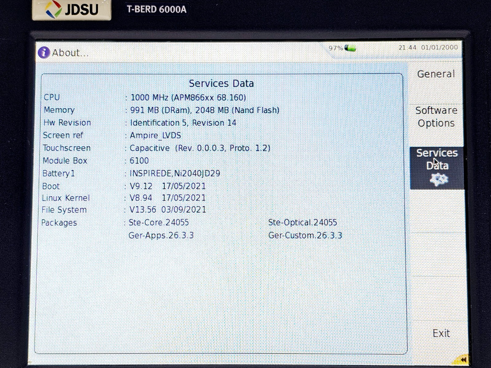 2x Viavi JDSU MTS 6000A V2 + 8126B SM OTDR 1310/1550nm 40 dB FCOMP IL ORL Bi-Dir