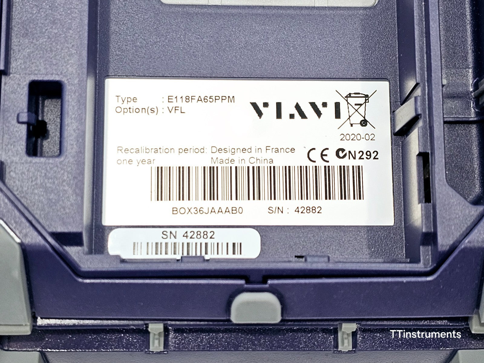 Viavi JDSU E118FA65PPM SmartOTDR 1650 nm 32 dB LIVE Filtered APC SM PON OTDR VFL