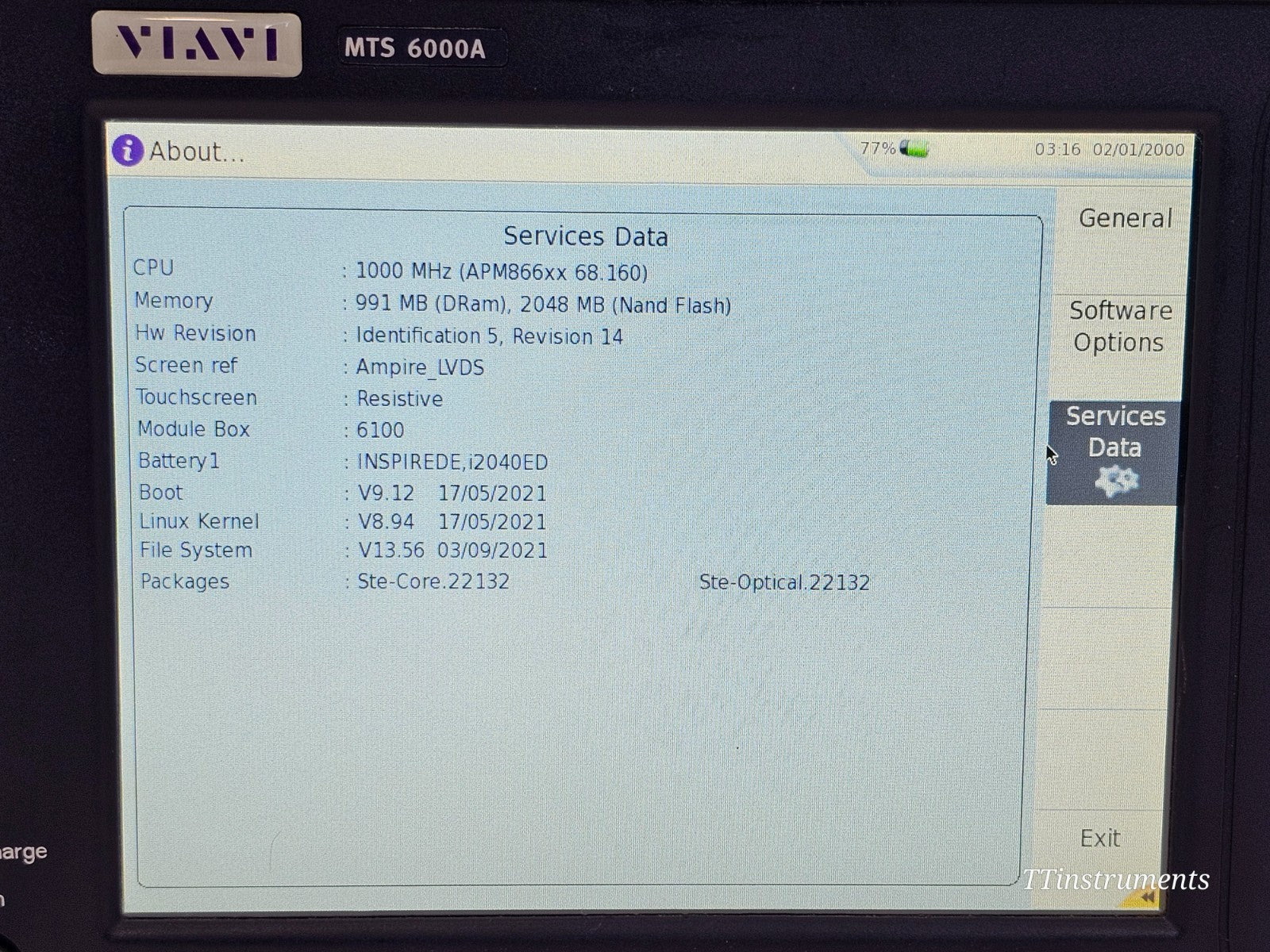 Viavi JDSU 6000V2 + OSA-110M OSA Optical Spectrum Analyzer 1250nm up to 1650nm