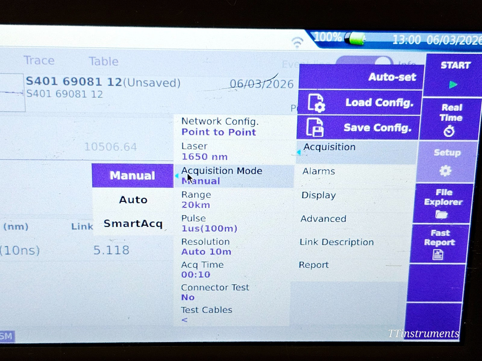 Calibrated Viavi JDSU MTS 4000 V2 with 4138 FB65 1310/1550/1650 Live OTDR16