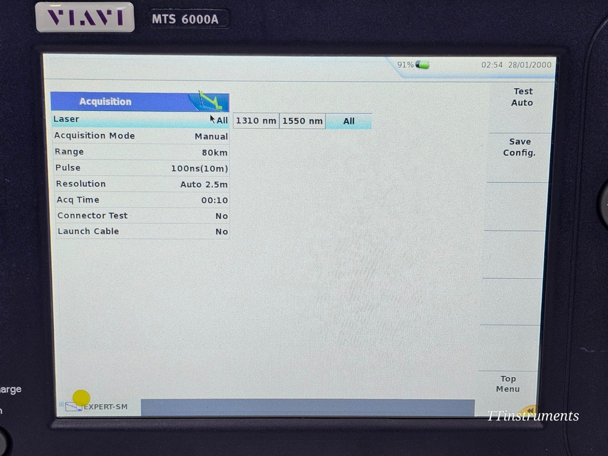 VIAVI MTS 6000A V2 Mainframe + 8126B SM OTDR 1310/1550nm 41/40dB APC14