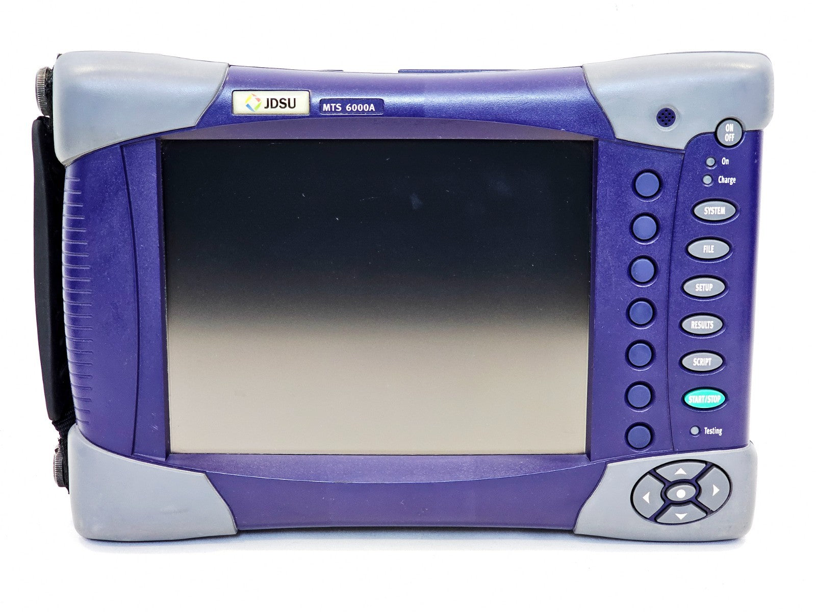 VIAVI MTS OTDR front panel view with display screen and keypad