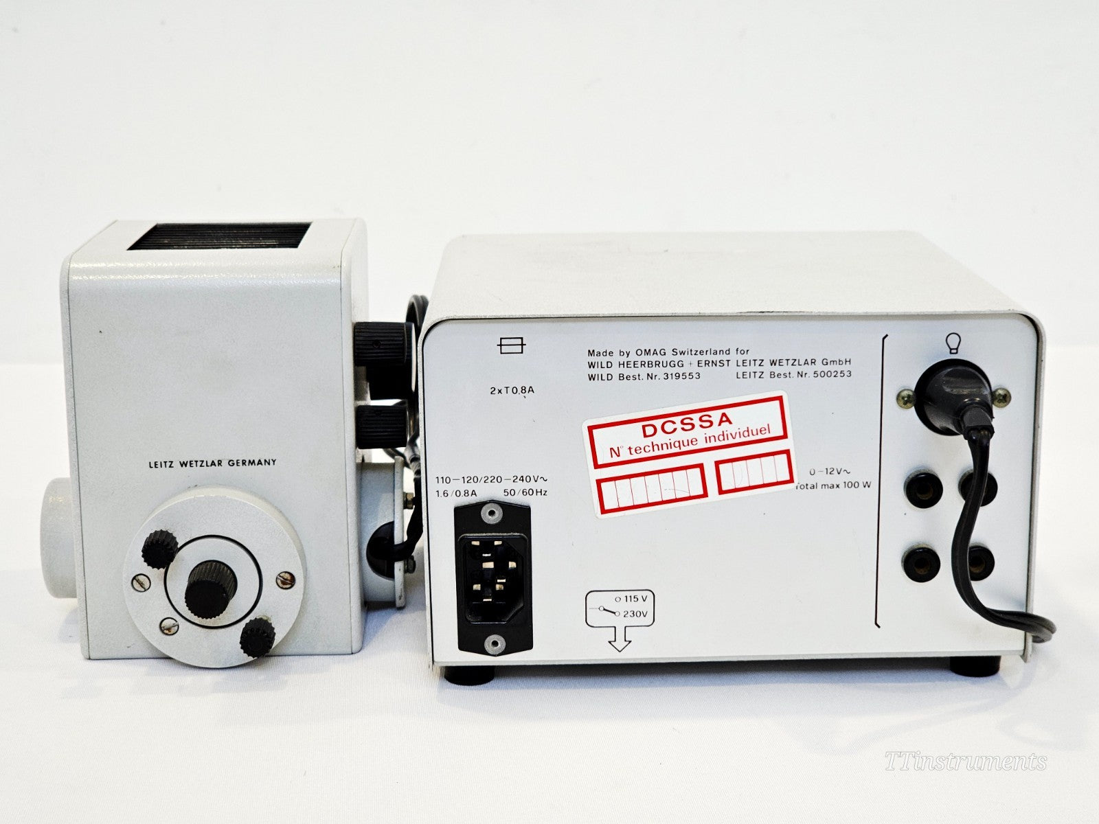 Leitz Orthoplan Compound Microscope with 6x Objectives & Illuminator