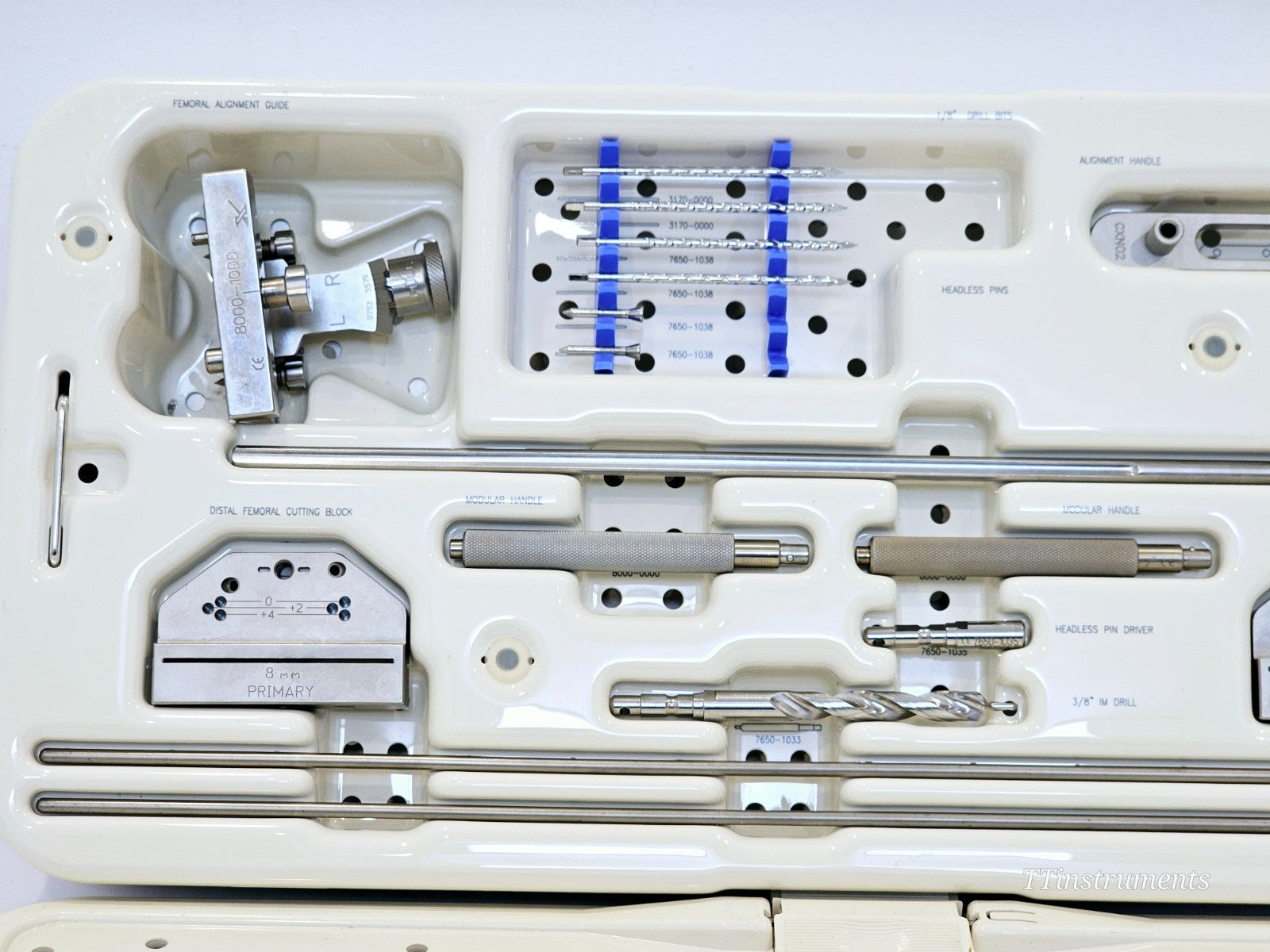 Stryker 8000-2000 XCELARATE Scorpio PR Femoral Preparation Instrument Set
