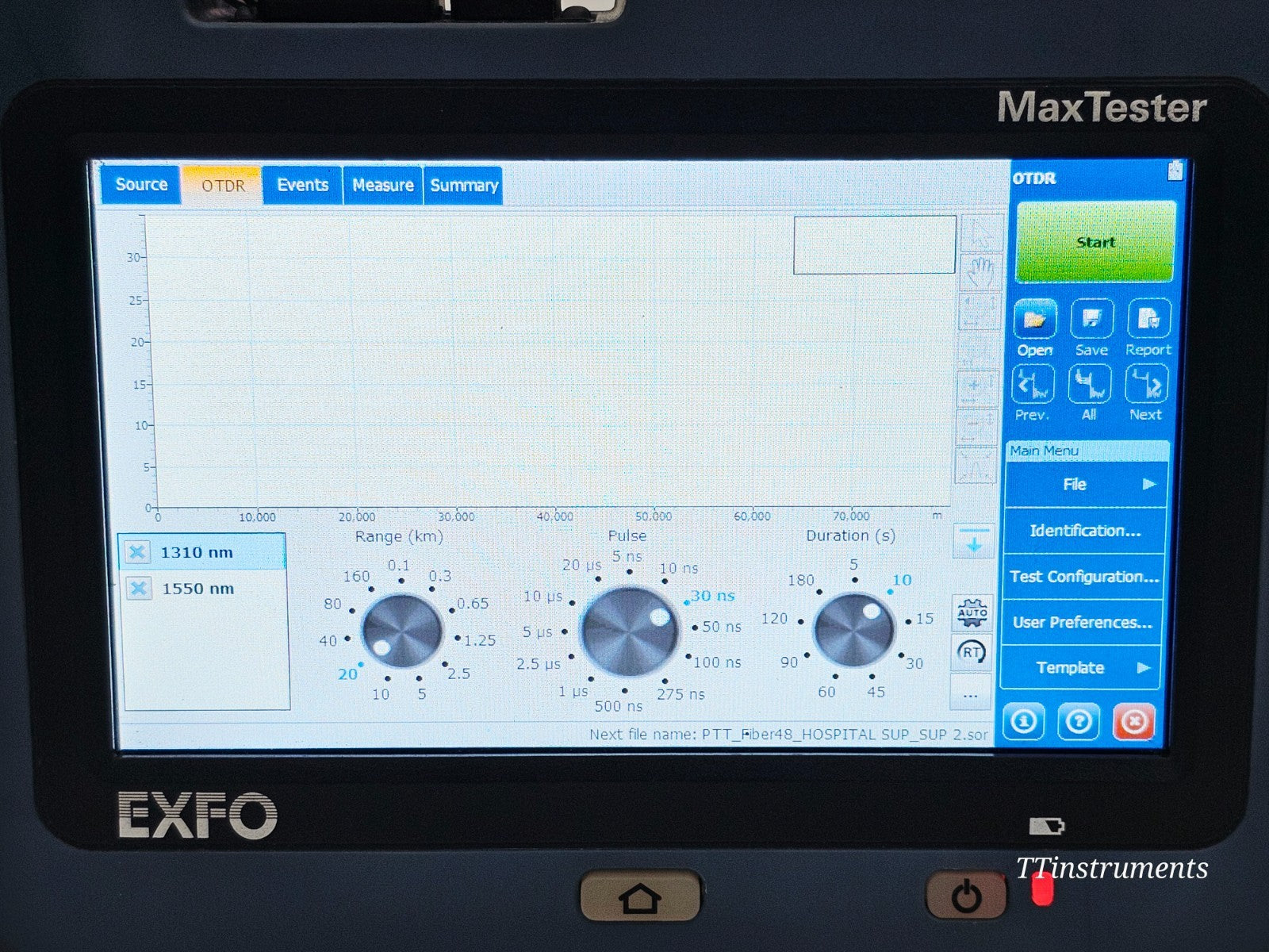 EXFO MAX-715B-M1-EA OTDR included accessories and carry case