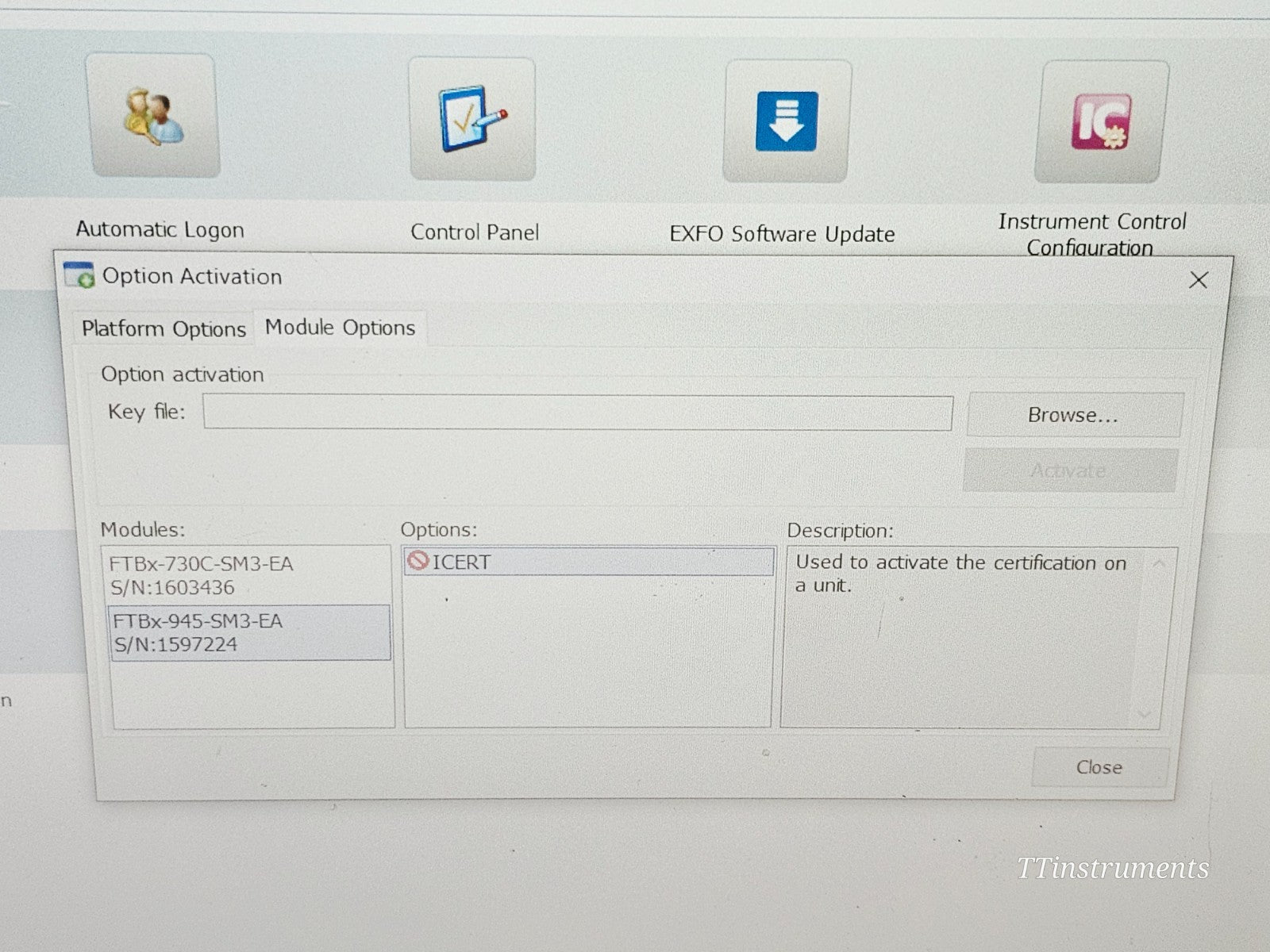EXFO FTB-2 with FTBx-730C-SM3 OTDR/iOLM 1310/1550/1625nm + FTBx-945-SM3 OLTS18