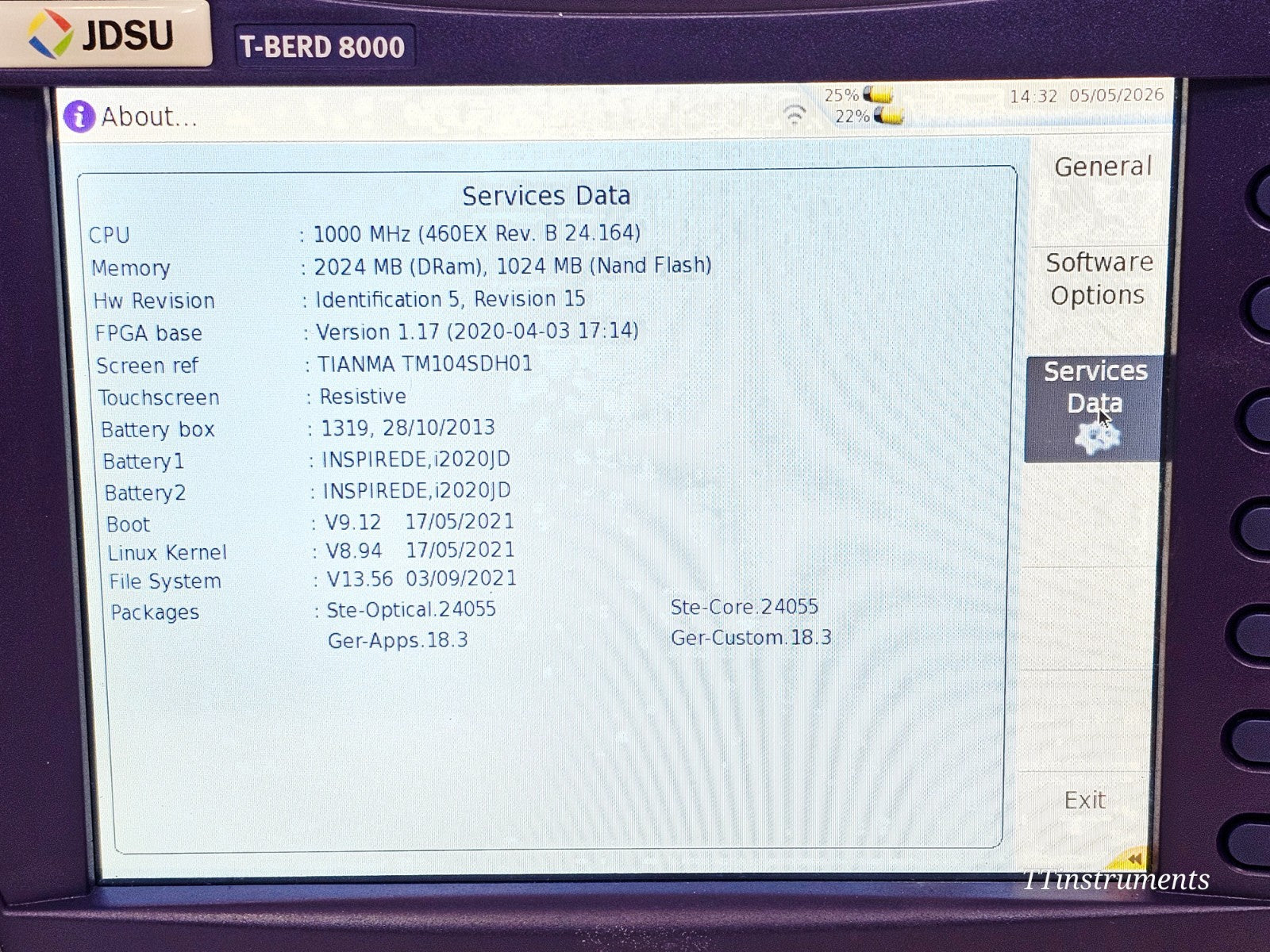 Viavi T-BERD 8000E V2 Mainframe with C8200 Dual Module Carrier11