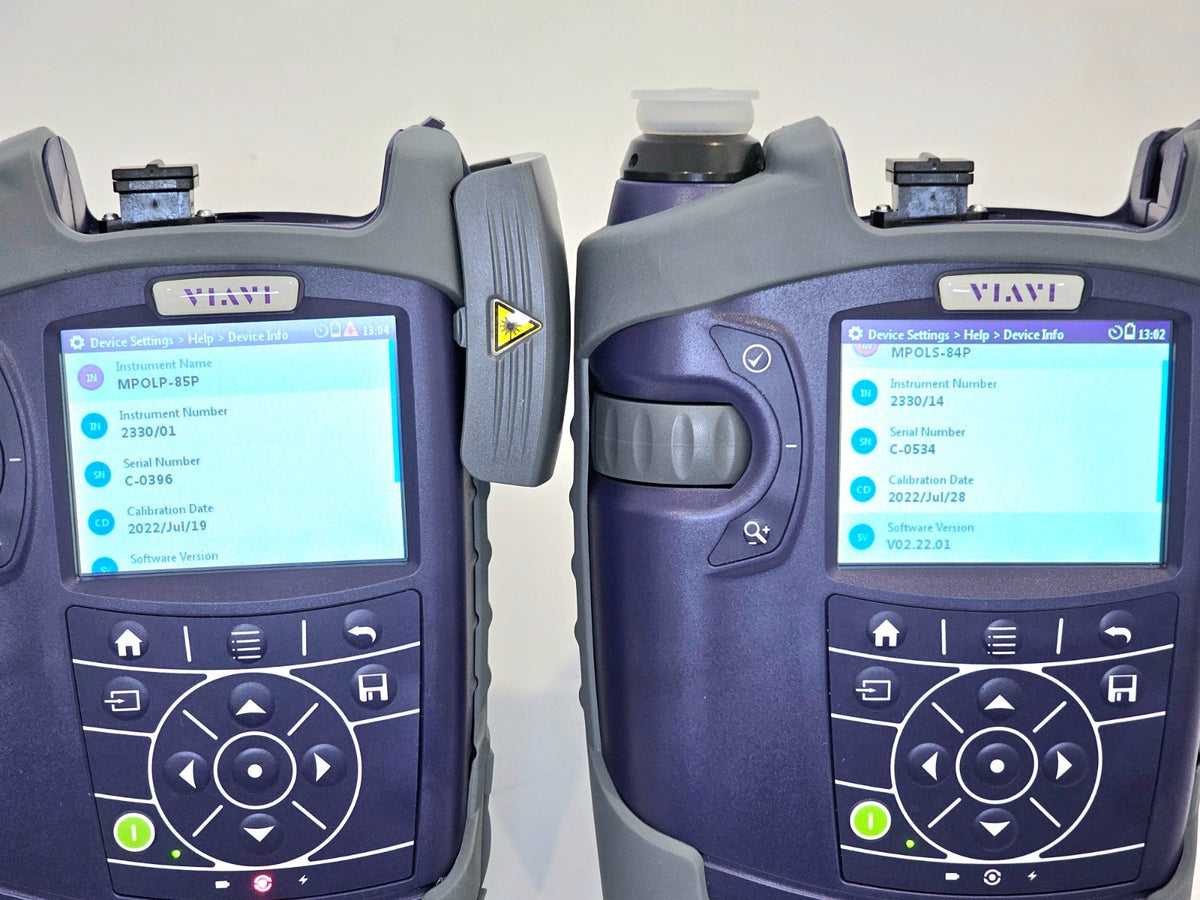 Viavi MPO Optical Loss Test Set QUAD SM + MM Tier 1 Cert MPOLP-85P MPOLS-84P 85P9
