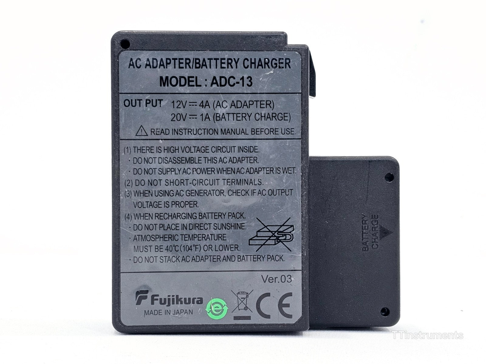 Original Fujikura ADC-13 AC Adapter/Battery Charger for 60S Splicer