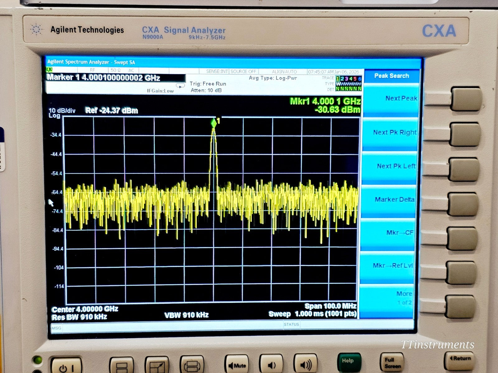 Conditional Cal Agilent Keysight CXA N9000A Signal Analyzer 7.5 GHz 507 P07 T06