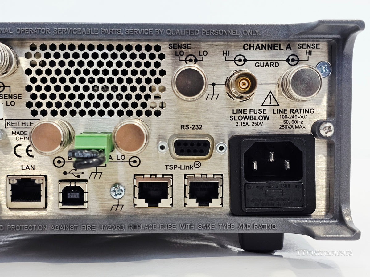 Keithley 2636B source measure unit angled view showing overall condition