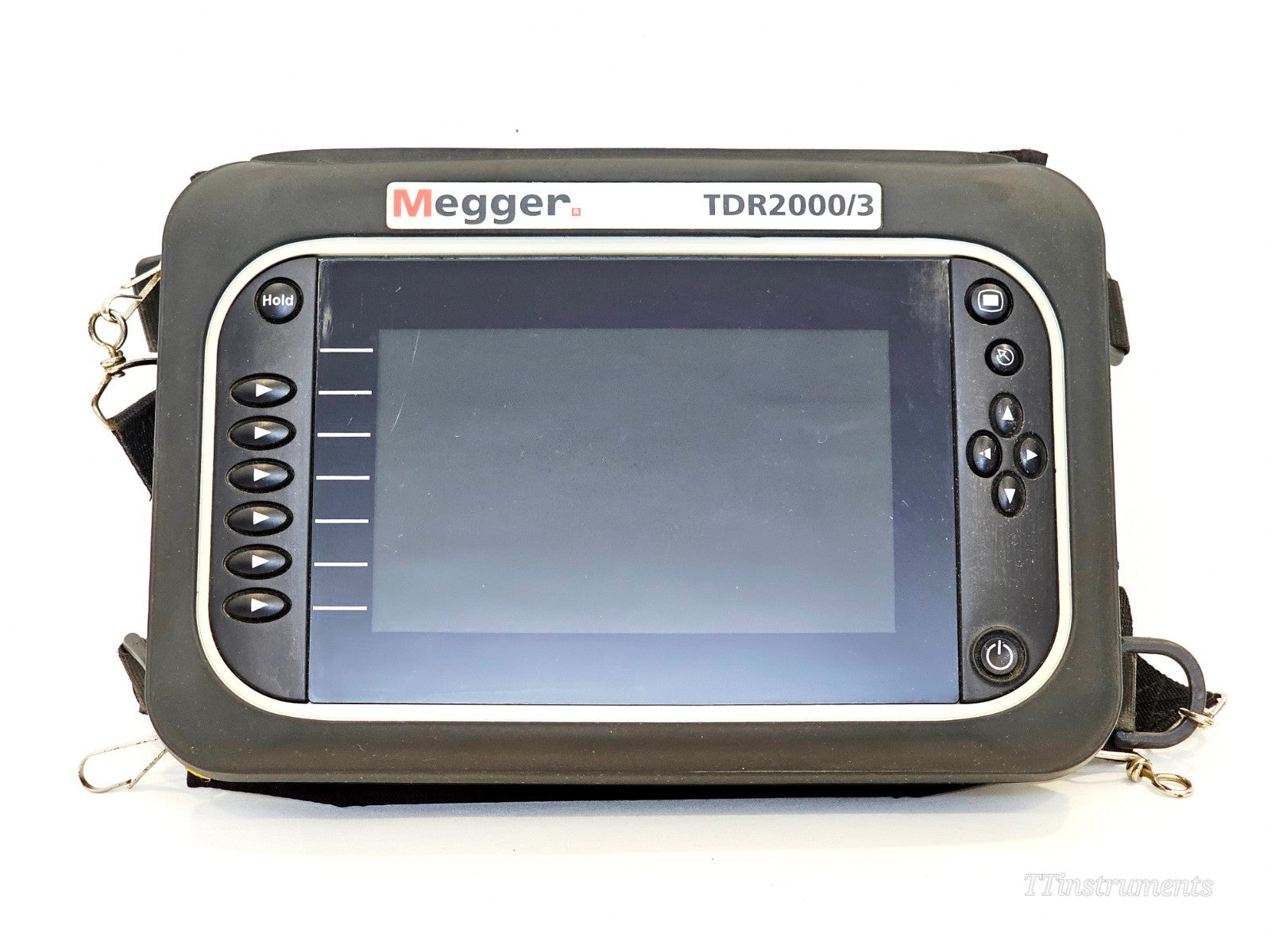 Megger TDR2000/3 front panel display and controls close-up