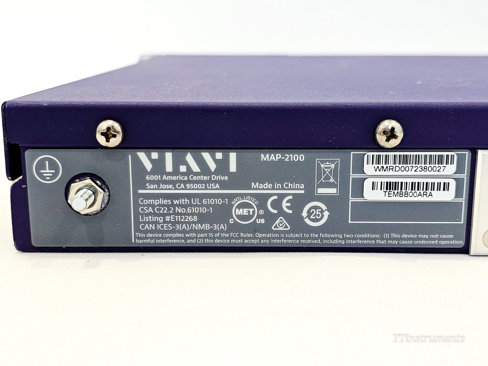 Viavi JDSU MAP-2100 1/10/100G Ethernet BER Remote Tester with Multiple Licences