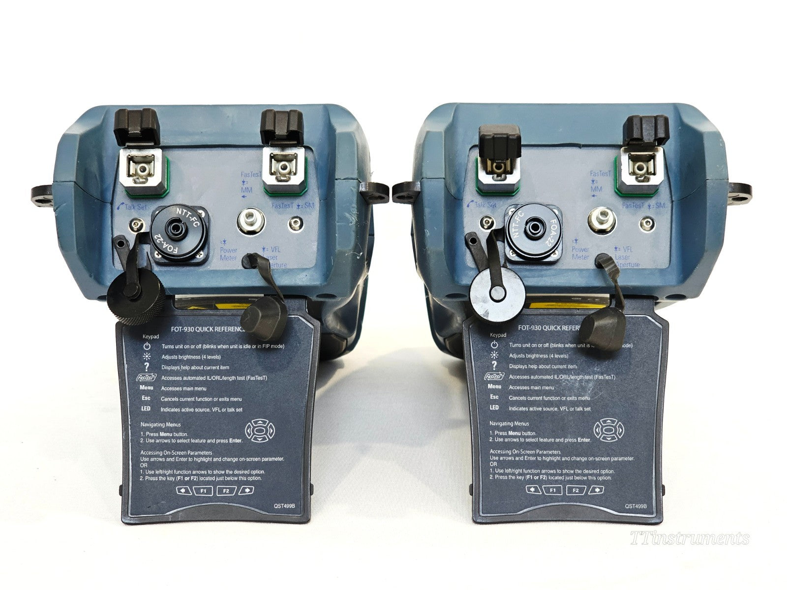 EXFO FTB-2 touchscreen display close-up fibre optic measurement platform