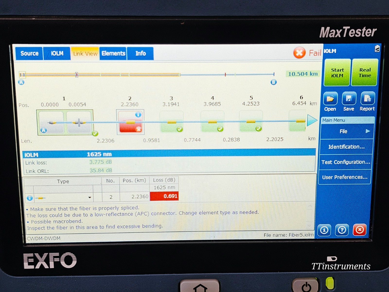 EXFO MAX-730C-SM2 iOLM iADV 1310/1550 + 1625 Live + FIP-430B Scope & Launch Box20