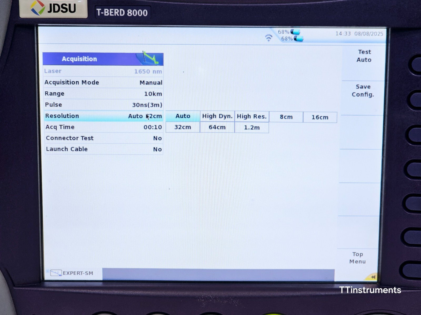 Viavi T-BERD 8000E V2 + 81162C & 81165C 1625/1650 nm Filtered OTDR 47.5/46 dB