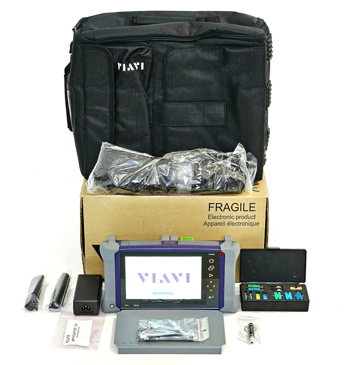 Brand NEW VIAVI MTS 4000 V2 with 4126B-FCOMP OTDR Module Bi-Directional Testing0