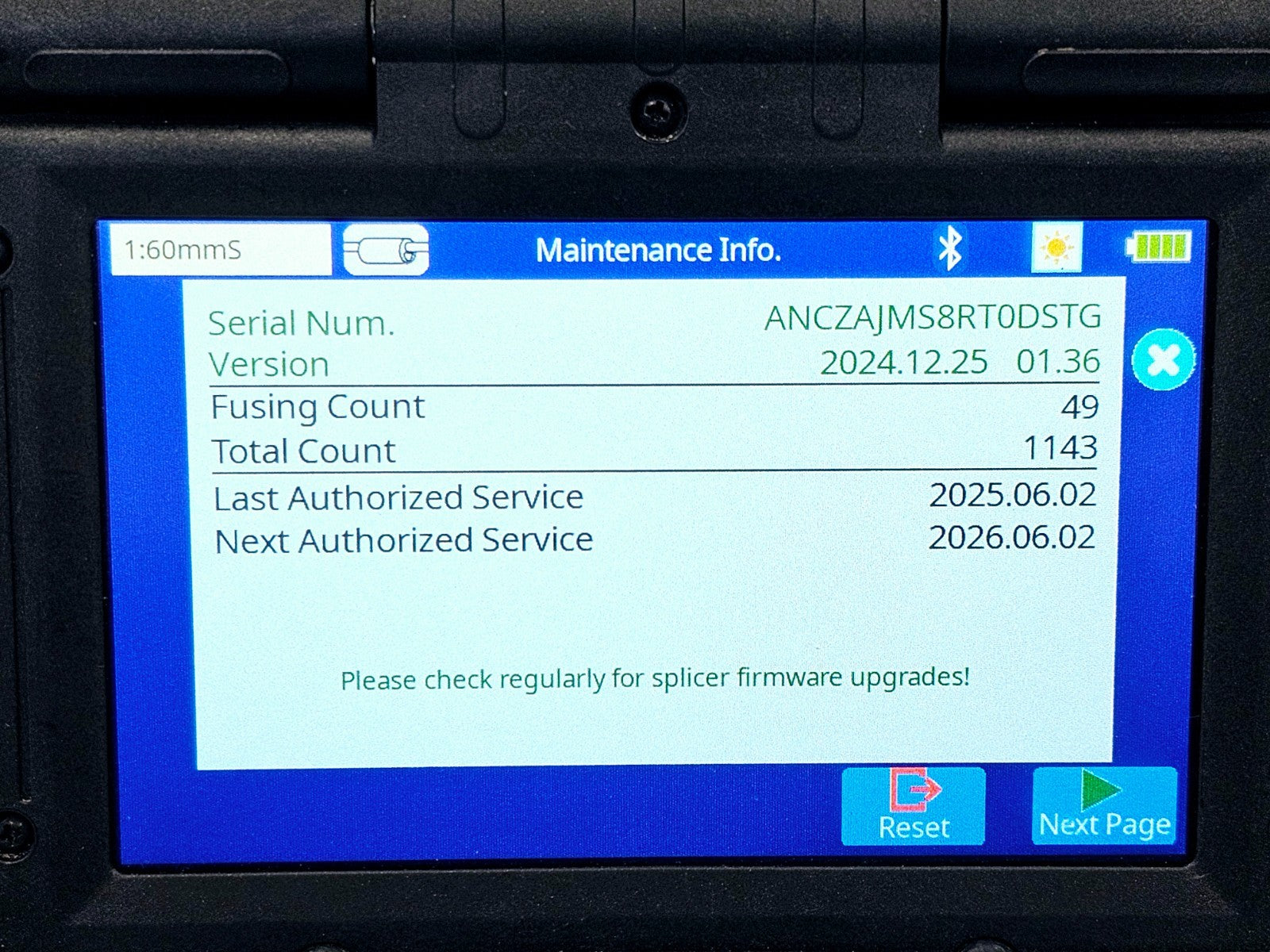 Serviced Fujikura 90S+ Fibre Optic Fusion Splicer + CT-50 Cleaver - ARC 1143