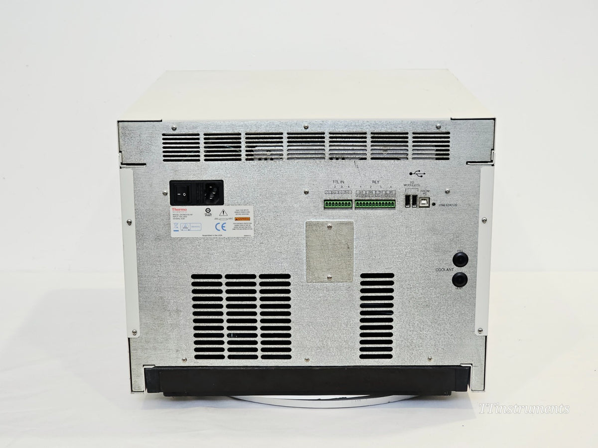 Thermo Scientific autosampler top view sample tray used liquid handling system