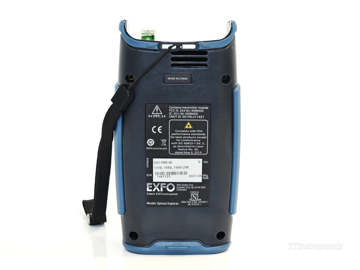 EXFO OX1-PRO-MI Optical Explorer Multimeter Length Loss ORL Power 1310/1550/16502