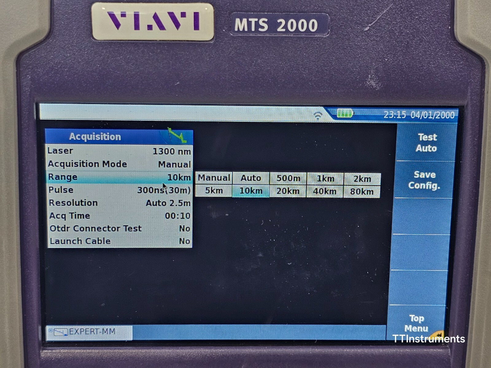 Calibrated Viavi JDSU MTS 2000 PM/VFL +4146 QUAD OTDR SM MM 850/1300 1310/1550nm