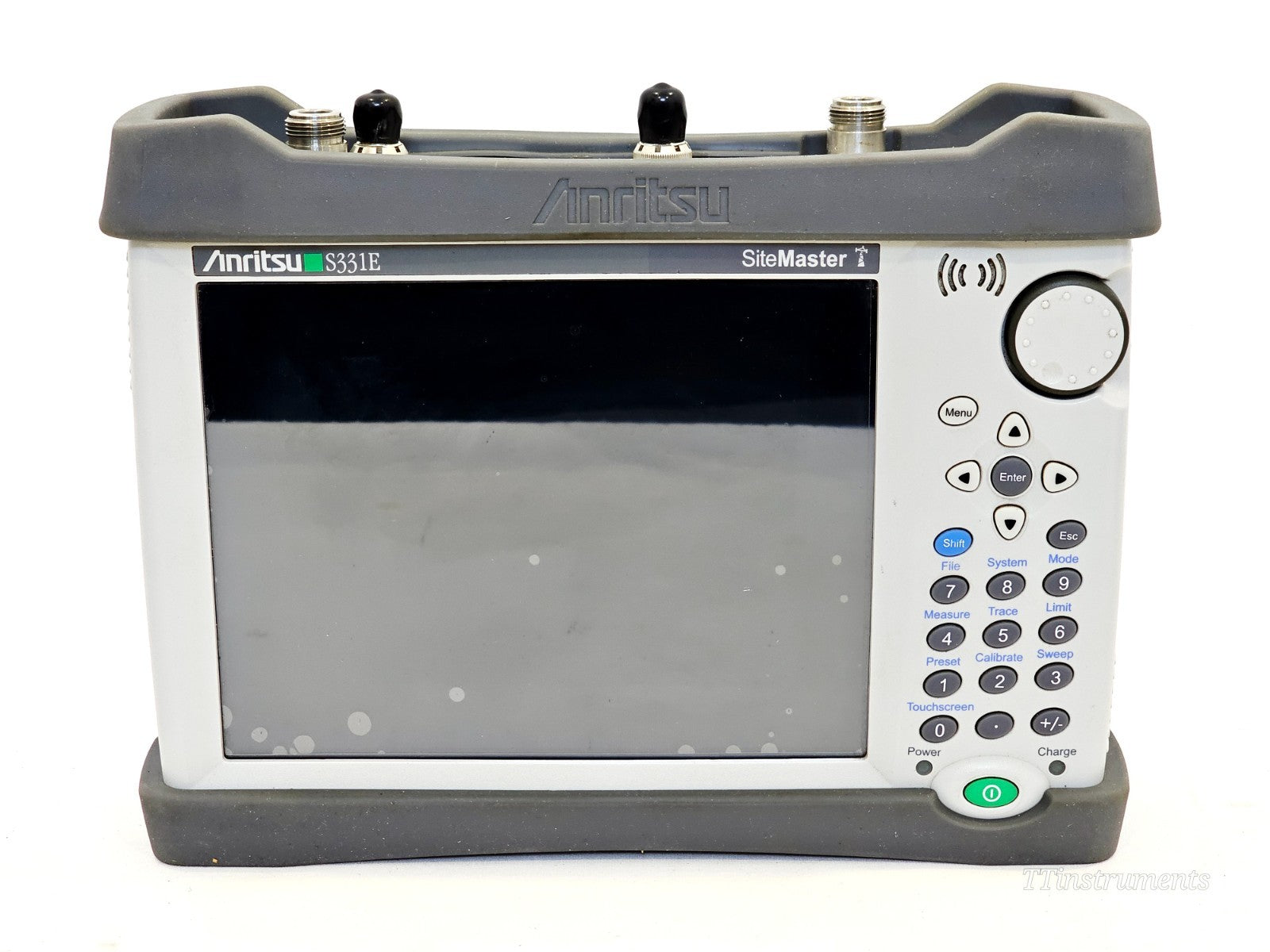 Anritsu S331E Site Master keypad and display close-up