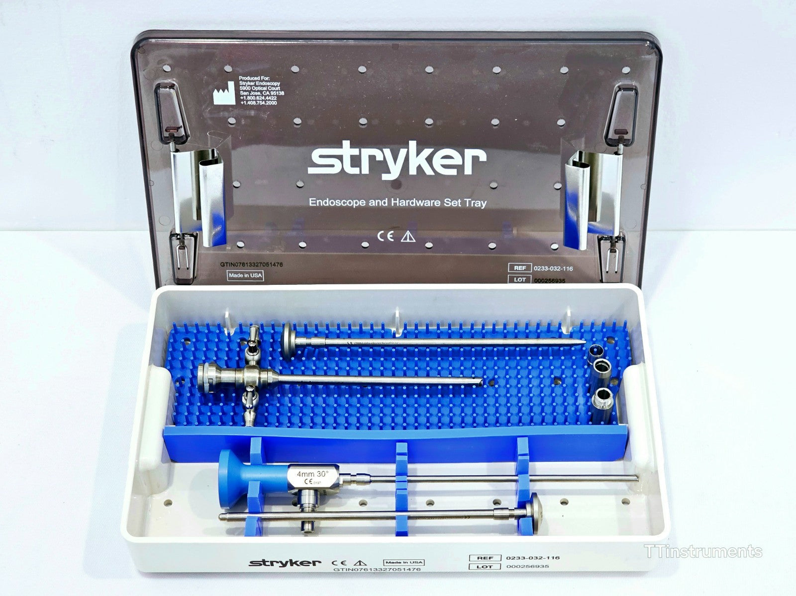 Stryker 233-032-116 Arthroscope and Hardware Tray Set #1