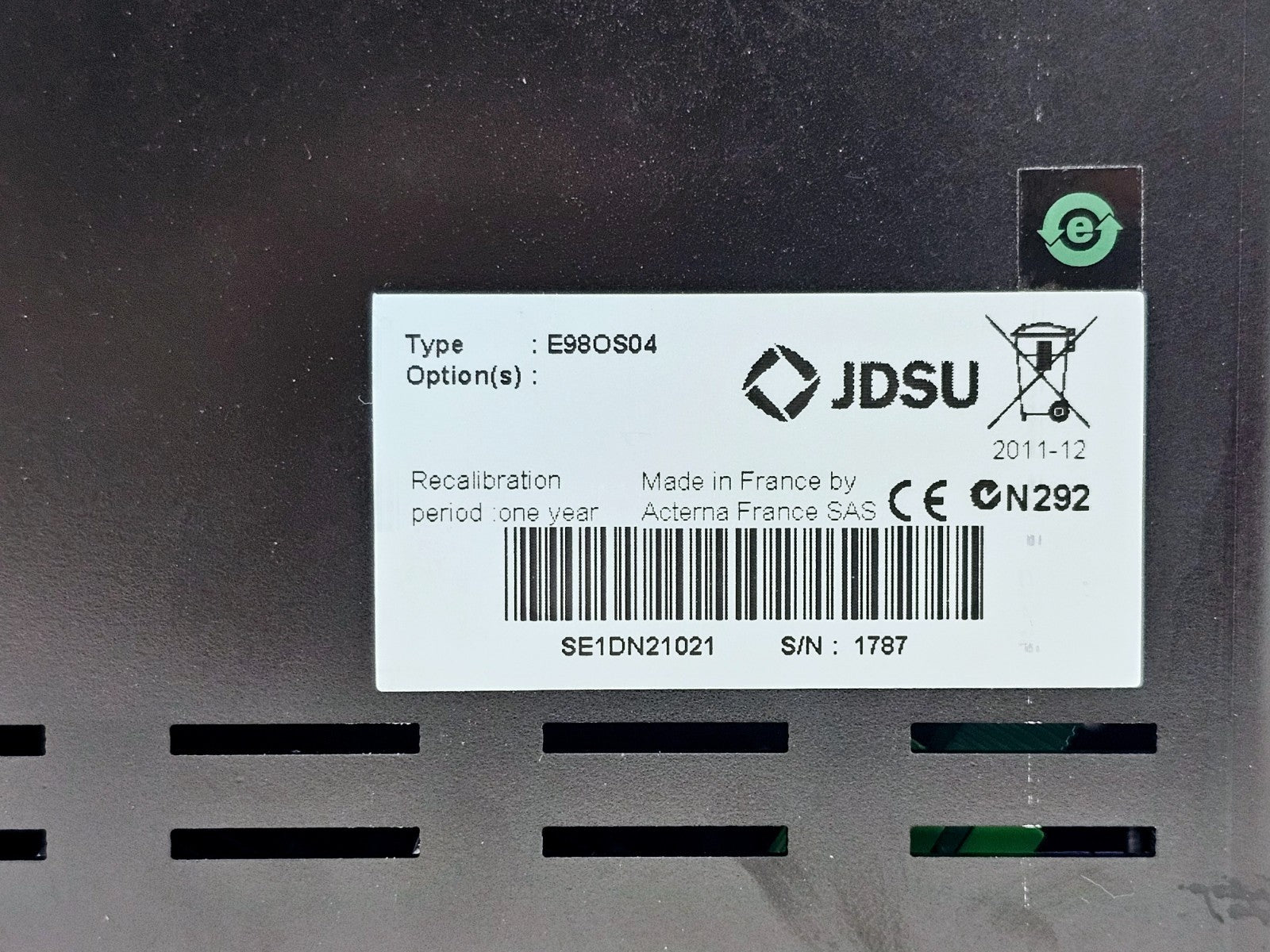 JDSU E98OS04 1x4 4Port Optical Switch for OTU 8000 V13