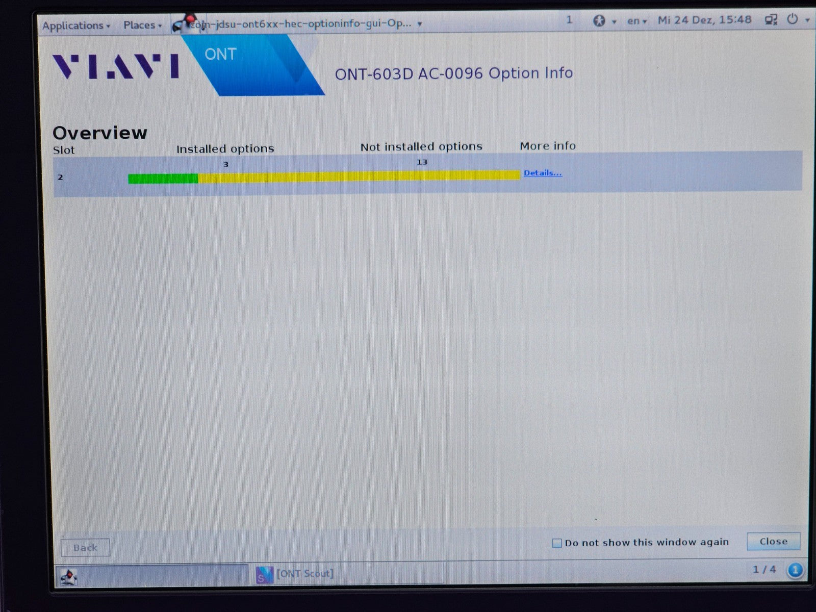 Viavi JDSU ONT-603 H/D 400G CFP8 Ethernet Tester ONT-600 3076/01 ONT-603D12