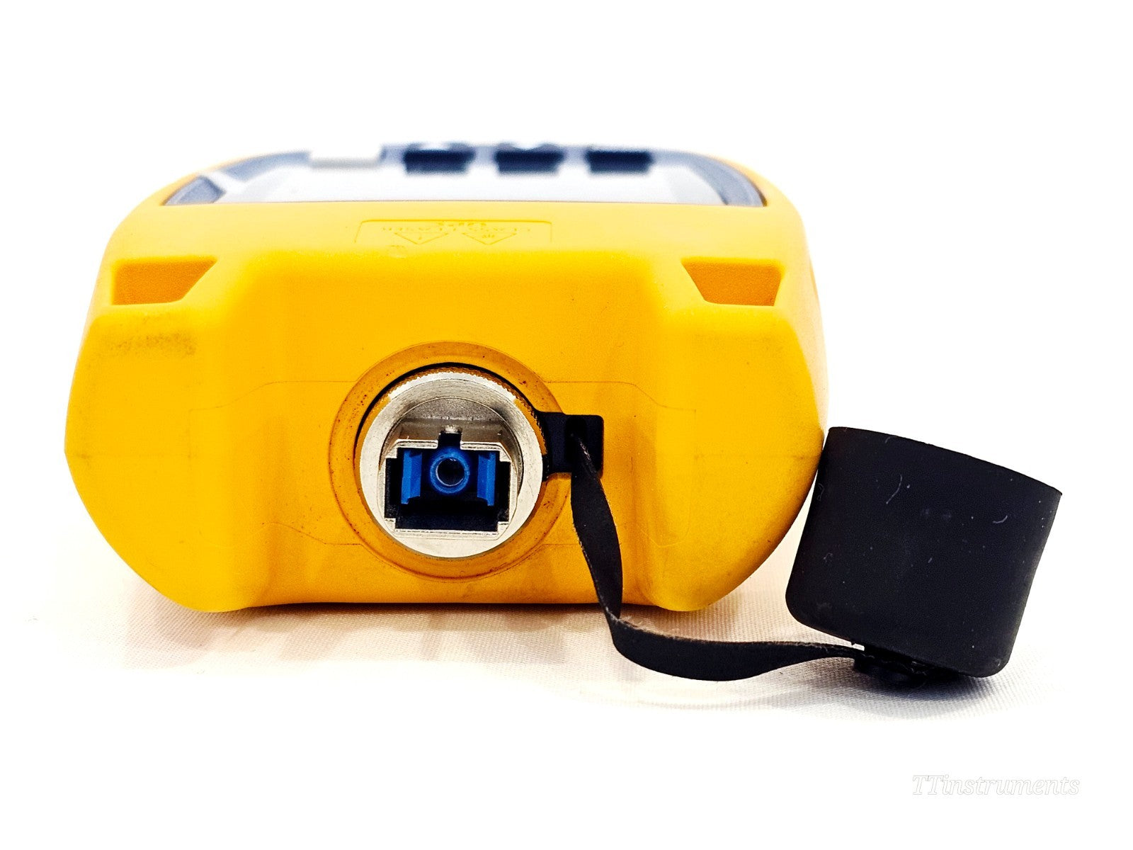 Fluke Networks fibre optic tester connector ports close-up