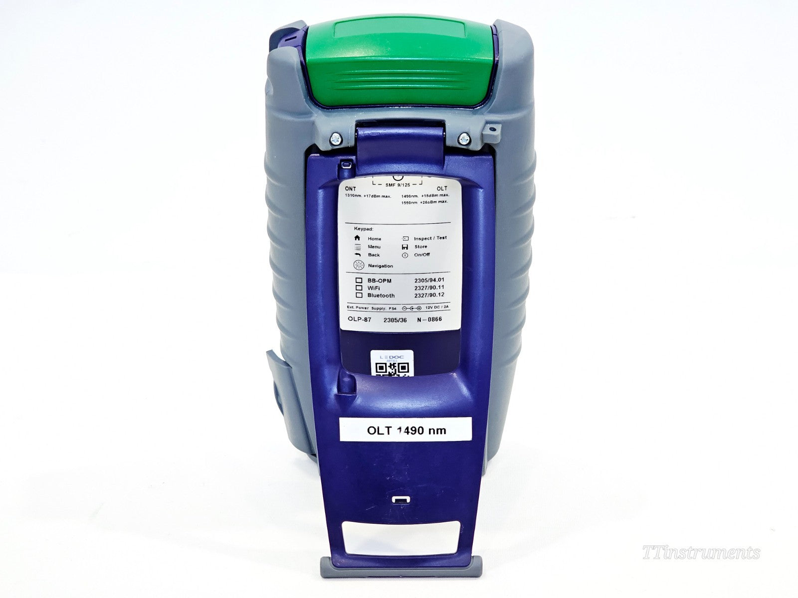 VIAVI OLP-87 display screen and keypad close-up