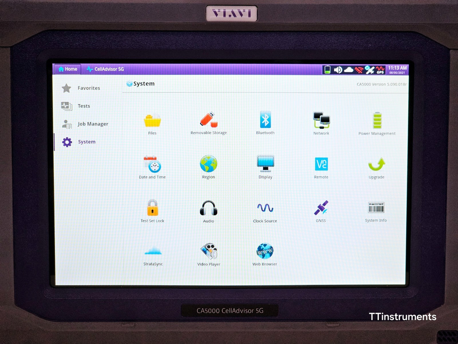 Viavi JDSU CA5000 CellAdvisor w/ Options 5G NR Signal Analyzer + 4G LTD FDD/TDD