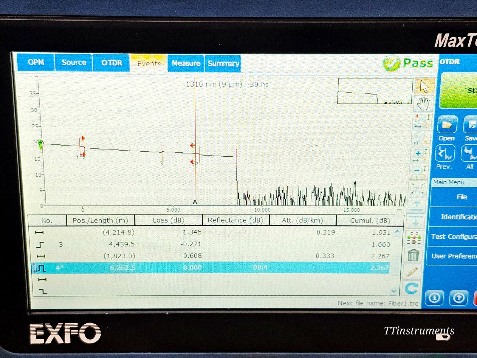Caliberated EXFO MAX-730D-SM8 SM OTDR iOLM MaxTester 1310/1550/1650 LIVE + 430B18