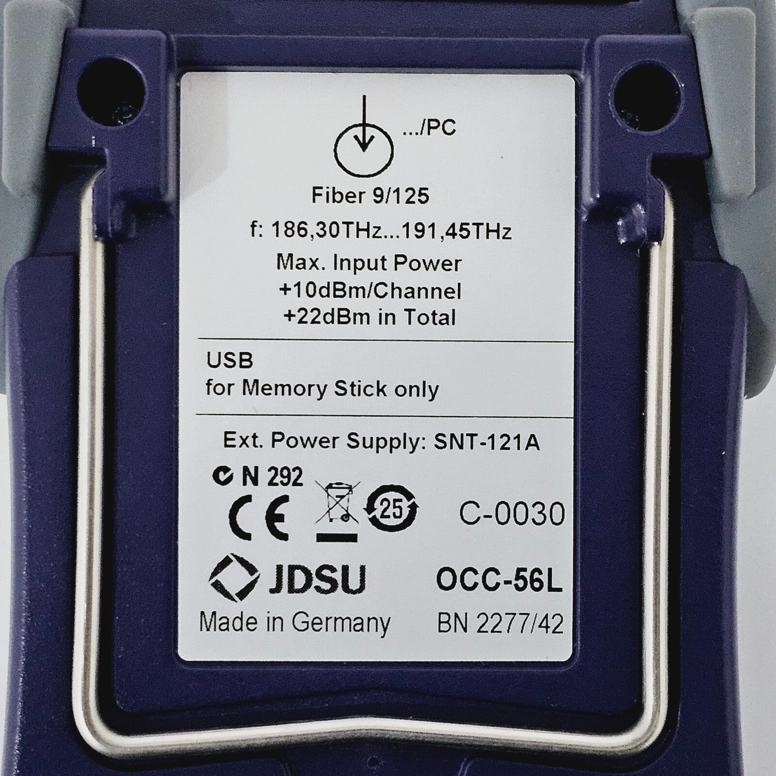 Viavi JDSU OCC56 Optical Channel Checker OCC56L 2277/42 Lband 15701609 nm.7