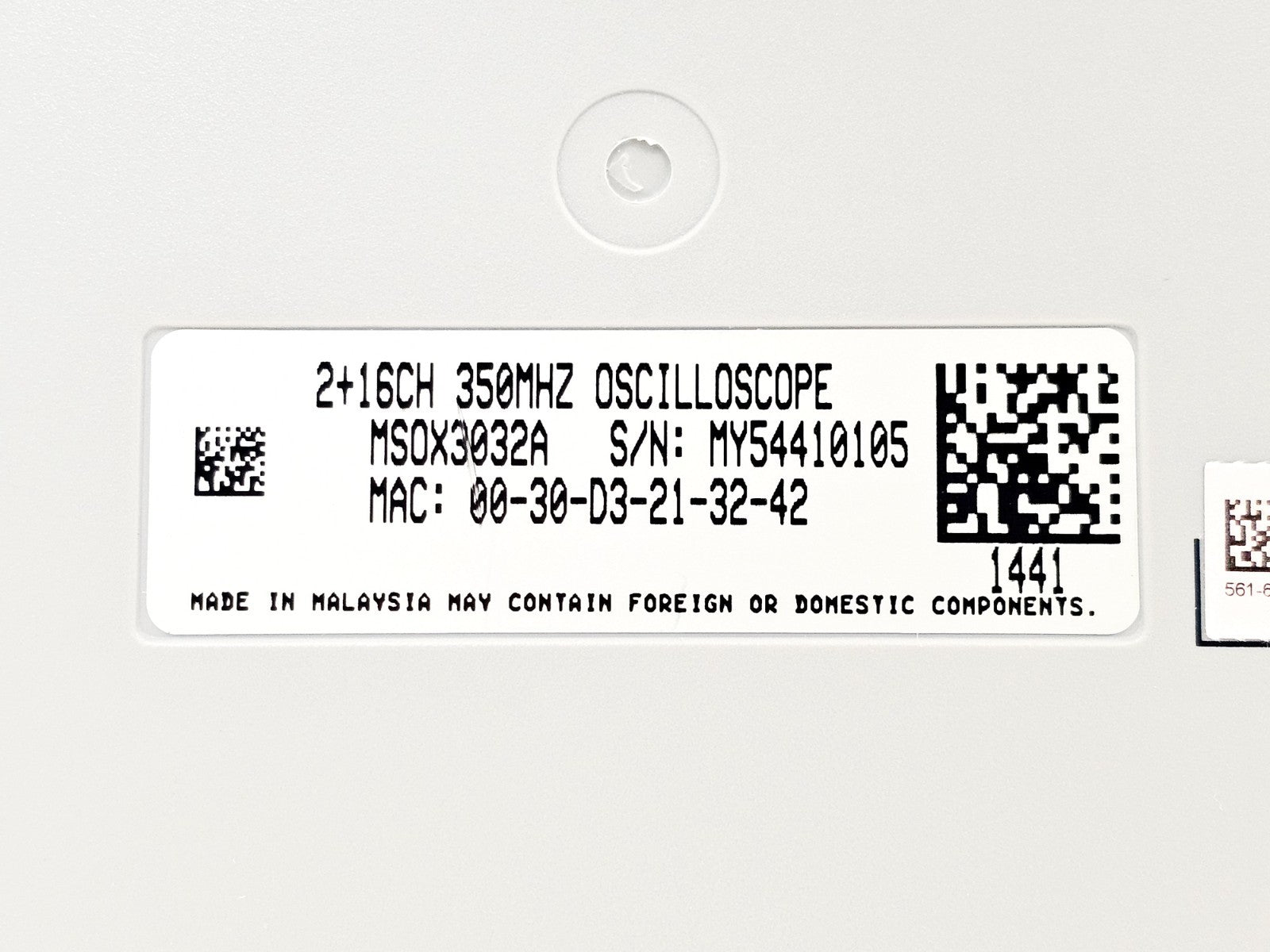 Keysight MSOX3032A 2+16CH 350 MHz Mixed Signal Oscilloscope MSO-X 3032A + N2140A
