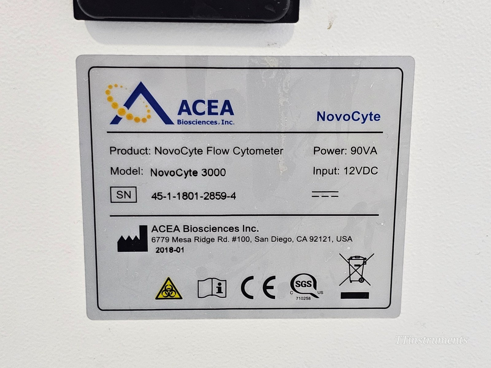Agilent ACEA NovoCyte 3000 Cytometer w/ NovoSampler Pro & Fluidics Station