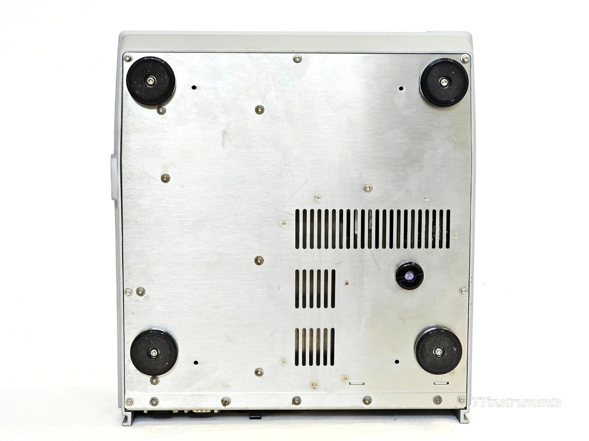 Anton Paar refractometer close-up of sample measurement area and prism cell