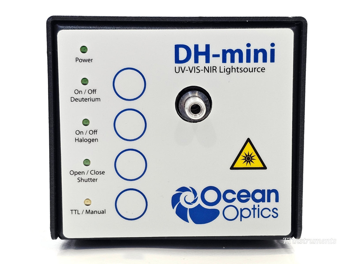 Ocean Optics optical instrument label and serial number detail