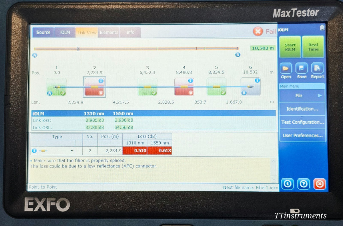 EXFO MAX-730C-SM2 used OTDR bottom view with battery compartment