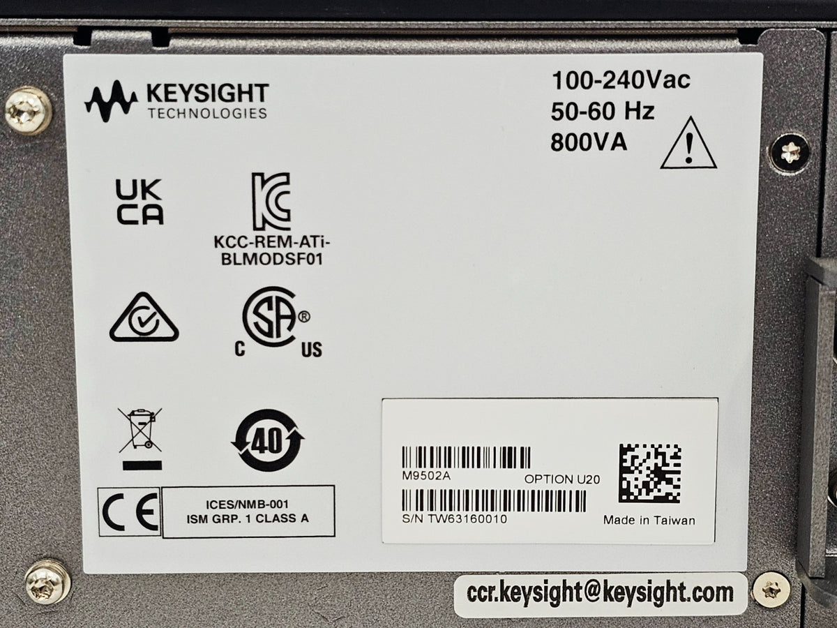 Keysight M9502A with M8195A Arbitrary Waveform Generator 65 GSa/s 4-channel5