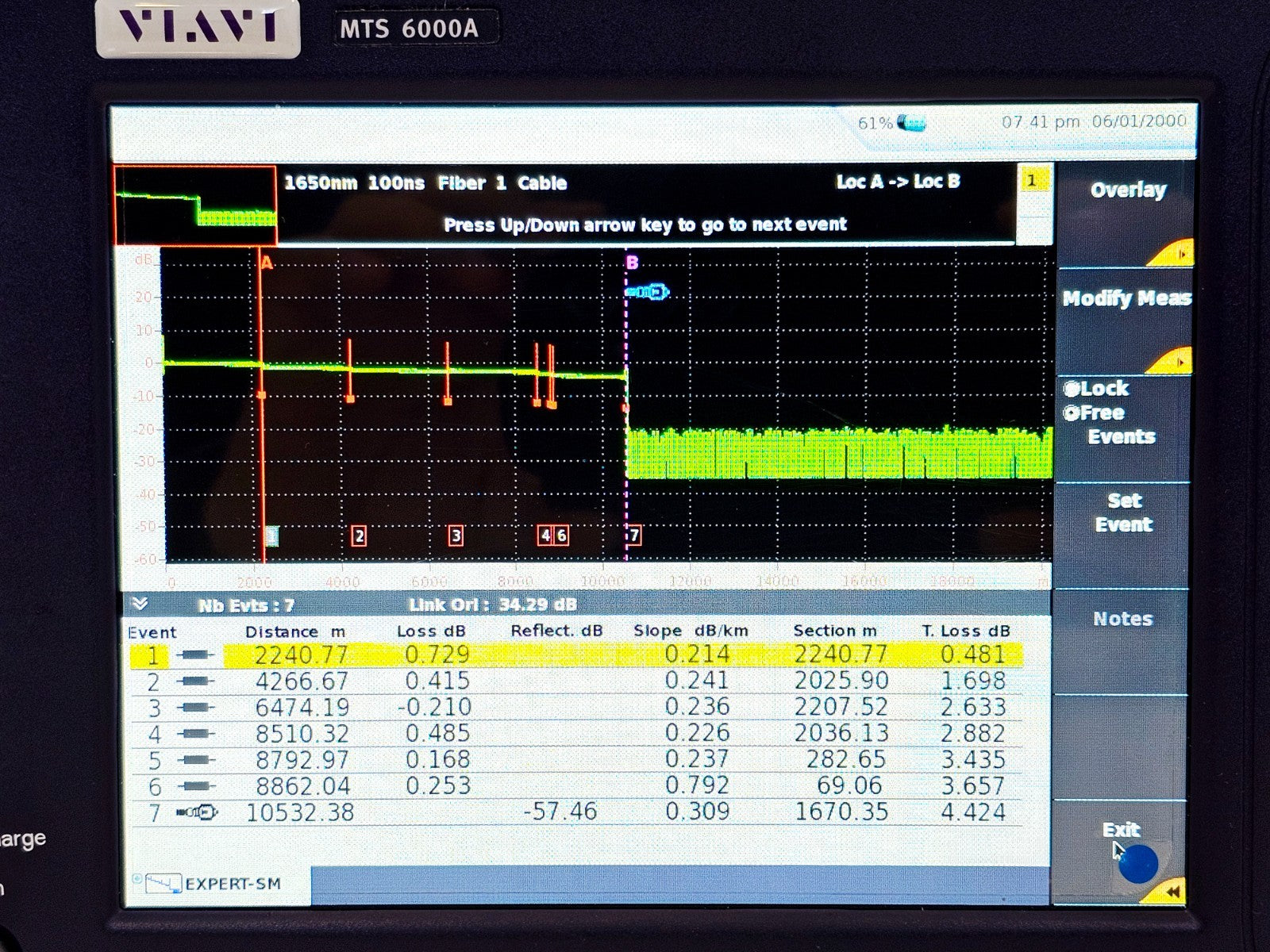 VIAVI MTS used fiber test equipment additional view