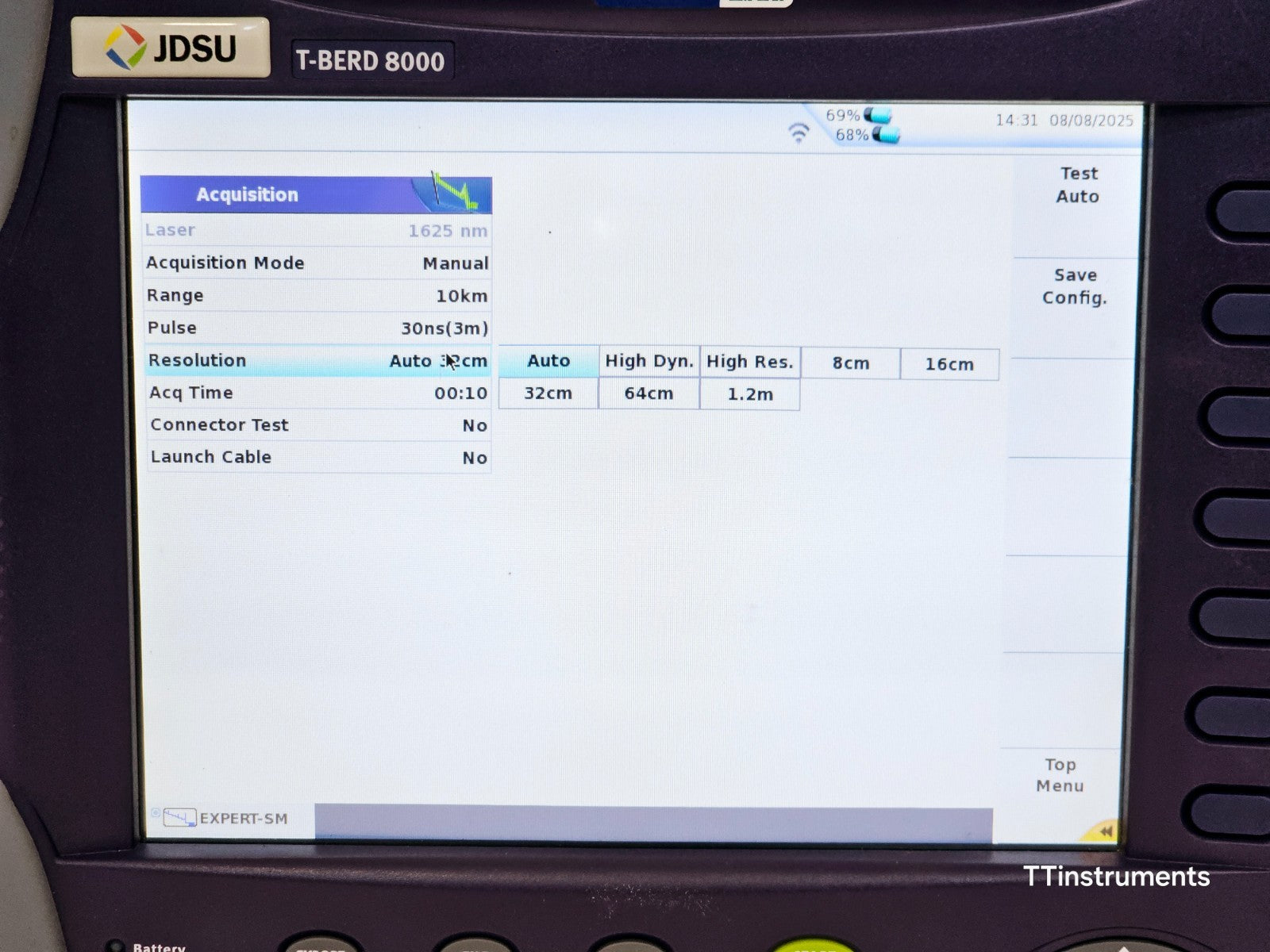Viavi T-BERD 8000E V2 + 81162C & 81165C 1625/1650 nm Filtered OTDR 47.5/46 dB