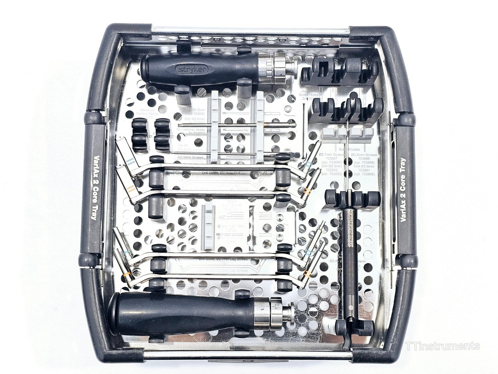 Stryker VariAx 2 Core Upper Tray T10 2 Level w/ T8 Add-On Instruments