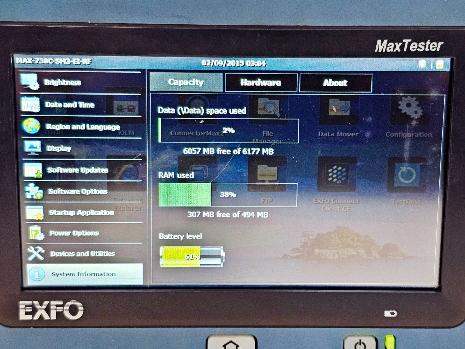 Calibrated EXFO MAX-730C-SM3 MaxTester PON/Metro OTDR 1310/1550/1625nm 730C SM312